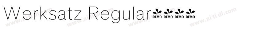 Werksatz Regular字体转换